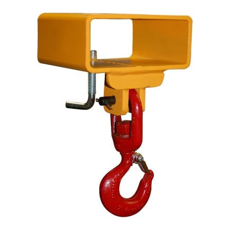 Caldwell Lif-Truc Fork Lift Beam, Single Fork Single Fixed Hook, 3000lb., 5-1/2in Dim A Size 5-1 1/2-5